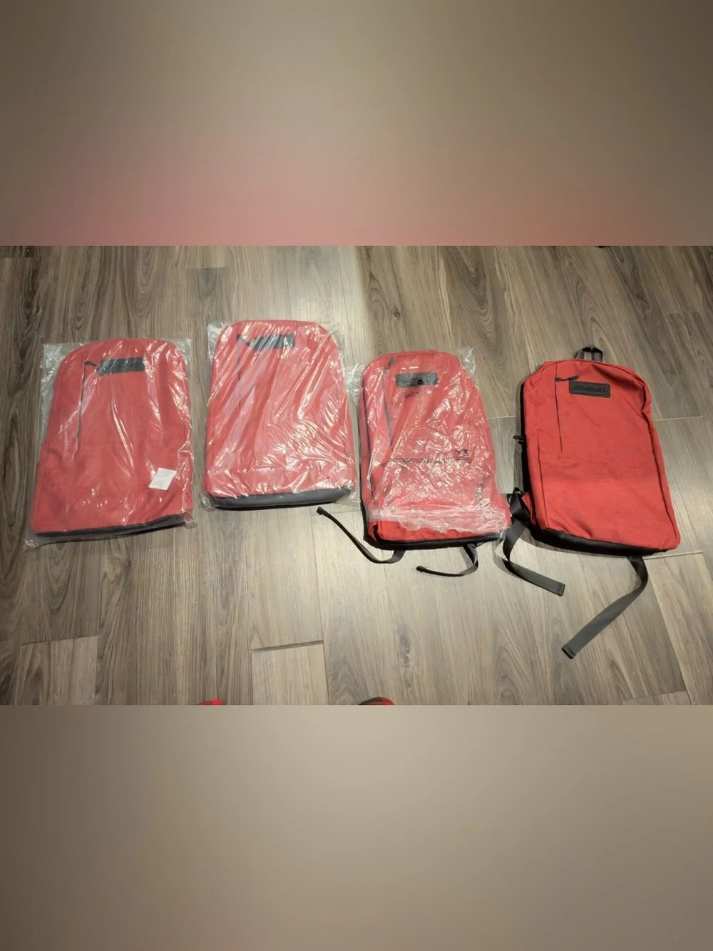 Red Snap-On backpack. Tools storage. School work.